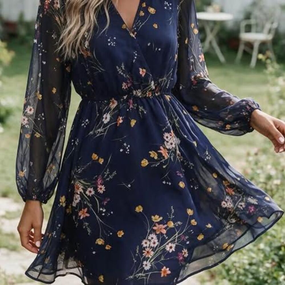 Floral dress size small